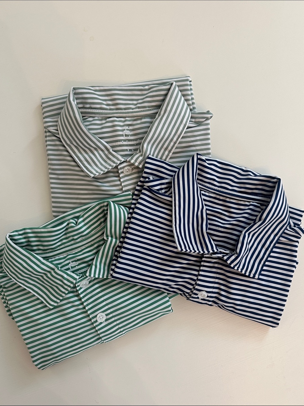 Boys Striped Polo Shirt-Lot of 3- size 14/16
